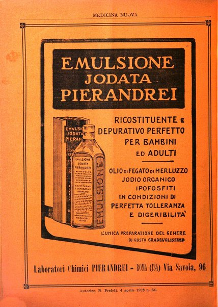 Medicina nuova periodico settimanale di scienze mediche, giurisprudenza sanitaria, medicina sociale e interessi delle classi sanitarie