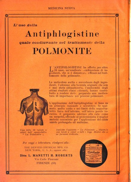 Medicina nuova periodico settimanale di scienze mediche, giurisprudenza sanitaria, medicina sociale e interessi delle classi sanitarie