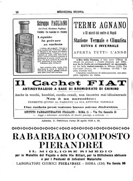 Medicina nuova periodico settimanale di scienze mediche, giurisprudenza sanitaria, medicina sociale e interessi delle classi sanitarie