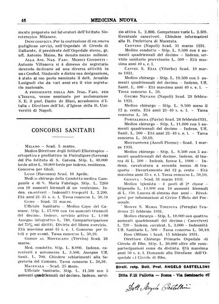 Medicina nuova periodico settimanale di scienze mediche, giurisprudenza sanitaria, medicina sociale e interessi delle classi sanitarie