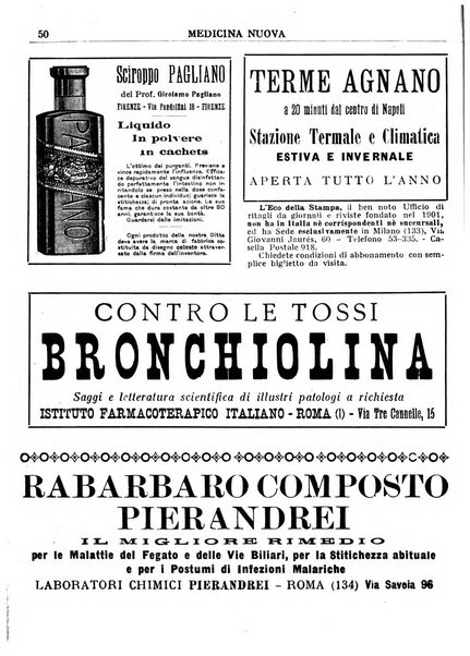 Medicina nuova periodico settimanale di scienze mediche, giurisprudenza sanitaria, medicina sociale e interessi delle classi sanitarie