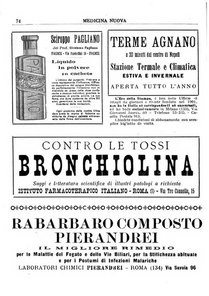 Medicina nuova periodico settimanale di scienze mediche, giurisprudenza sanitaria, medicina sociale e interessi delle classi sanitarie