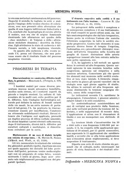 Medicina nuova periodico settimanale di scienze mediche, giurisprudenza sanitaria, medicina sociale e interessi delle classi sanitarie