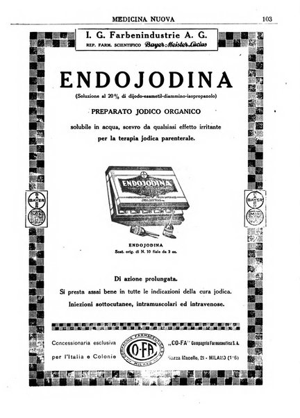 Medicina nuova periodico settimanale di scienze mediche, giurisprudenza sanitaria, medicina sociale e interessi delle classi sanitarie