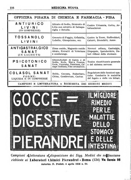 Medicina nuova periodico settimanale di scienze mediche, giurisprudenza sanitaria, medicina sociale e interessi delle classi sanitarie