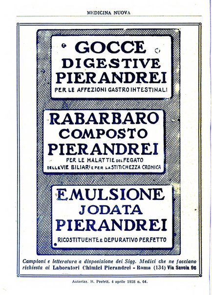 Medicina nuova periodico settimanale di scienze mediche, giurisprudenza sanitaria, medicina sociale e interessi delle classi sanitarie