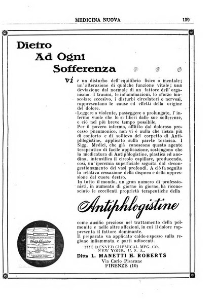 Medicina nuova periodico settimanale di scienze mediche, giurisprudenza sanitaria, medicina sociale e interessi delle classi sanitarie