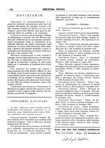 Medicina nuova periodico settimanale di scienze mediche, giurisprudenza sanitaria, medicina sociale e interessi delle classi sanitarie