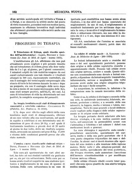 Medicina nuova periodico settimanale di scienze mediche, giurisprudenza sanitaria, medicina sociale e interessi delle classi sanitarie