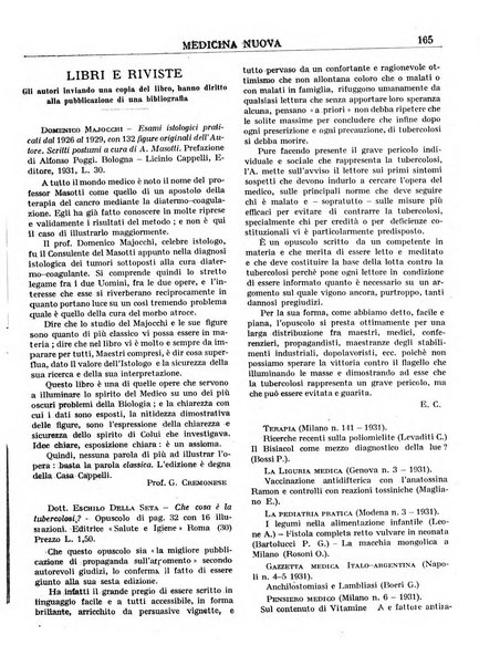 Medicina nuova periodico settimanale di scienze mediche, giurisprudenza sanitaria, medicina sociale e interessi delle classi sanitarie