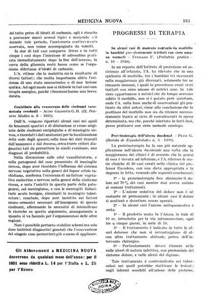 Medicina nuova periodico settimanale di scienze mediche, giurisprudenza sanitaria, medicina sociale e interessi delle classi sanitarie