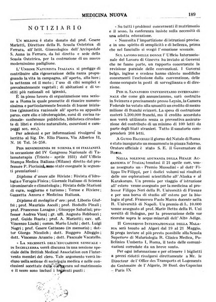 Medicina nuova periodico settimanale di scienze mediche, giurisprudenza sanitaria, medicina sociale e interessi delle classi sanitarie