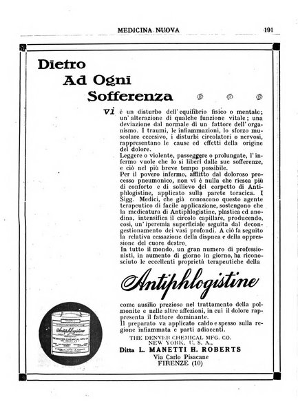 Medicina nuova periodico settimanale di scienze mediche, giurisprudenza sanitaria, medicina sociale e interessi delle classi sanitarie