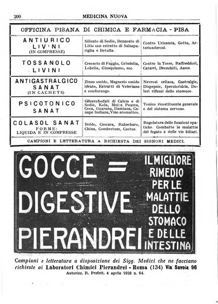 Medicina nuova periodico settimanale di scienze mediche, giurisprudenza sanitaria, medicina sociale e interessi delle classi sanitarie