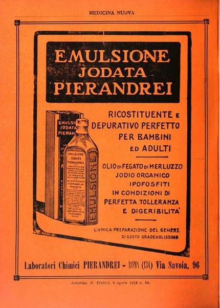 Medicina nuova periodico settimanale di scienze mediche, giurisprudenza sanitaria, medicina sociale e interessi delle classi sanitarie