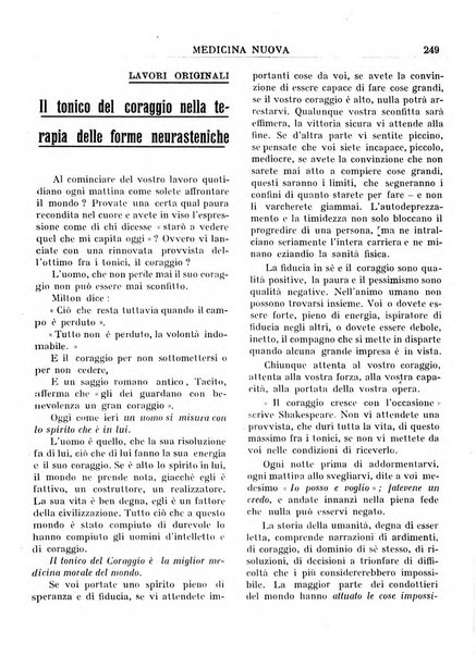 Medicina nuova periodico settimanale di scienze mediche, giurisprudenza sanitaria, medicina sociale e interessi delle classi sanitarie