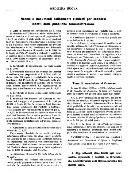 Medicina nuova periodico settimanale di scienze mediche, giurisprudenza sanitaria, medicina sociale e interessi delle classi sanitarie