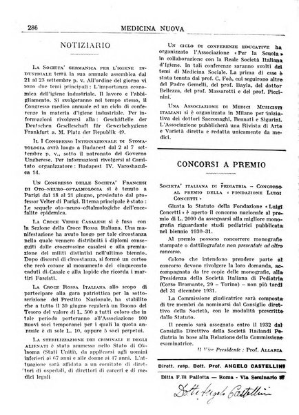 Medicina nuova periodico settimanale di scienze mediche, giurisprudenza sanitaria, medicina sociale e interessi delle classi sanitarie