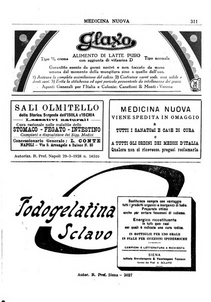 Medicina nuova periodico settimanale di scienze mediche, giurisprudenza sanitaria, medicina sociale e interessi delle classi sanitarie