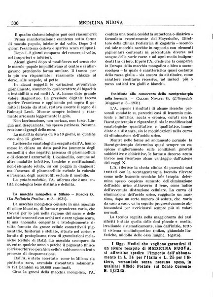 Medicina nuova periodico settimanale di scienze mediche, giurisprudenza sanitaria, medicina sociale e interessi delle classi sanitarie