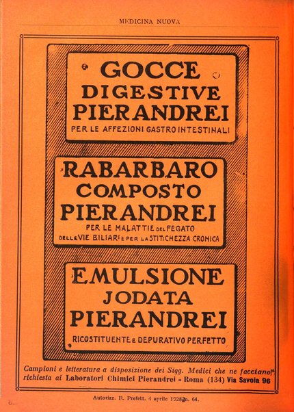 Medicina nuova periodico settimanale di scienze mediche, giurisprudenza sanitaria, medicina sociale e interessi delle classi sanitarie