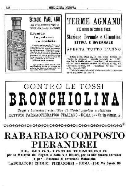 Medicina nuova periodico settimanale di scienze mediche, giurisprudenza sanitaria, medicina sociale e interessi delle classi sanitarie