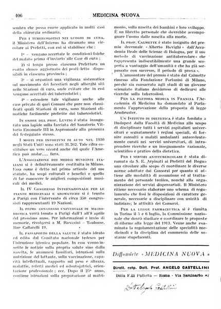 Medicina nuova periodico settimanale di scienze mediche, giurisprudenza sanitaria, medicina sociale e interessi delle classi sanitarie