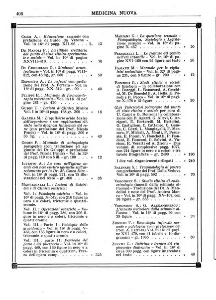 Medicina nuova periodico settimanale di scienze mediche, giurisprudenza sanitaria, medicina sociale e interessi delle classi sanitarie