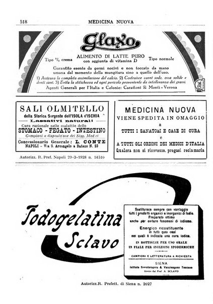 Medicina nuova periodico settimanale di scienze mediche, giurisprudenza sanitaria, medicina sociale e interessi delle classi sanitarie