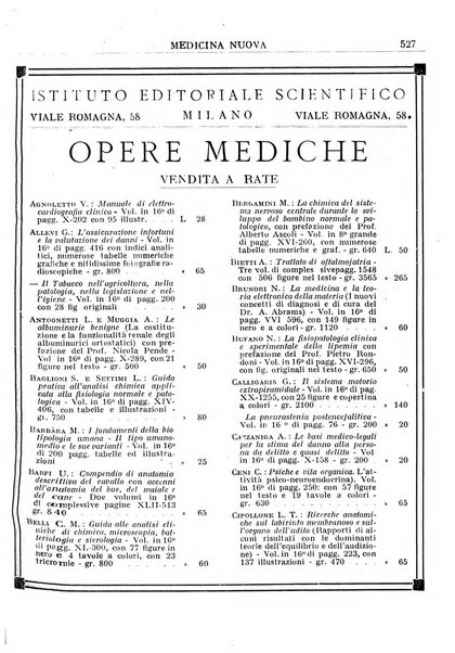 Medicina nuova periodico settimanale di scienze mediche, giurisprudenza sanitaria, medicina sociale e interessi delle classi sanitarie