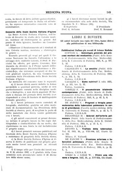 Medicina nuova periodico settimanale di scienze mediche, giurisprudenza sanitaria, medicina sociale e interessi delle classi sanitarie