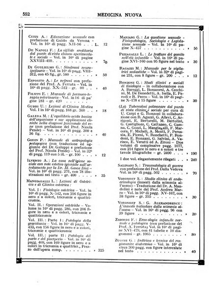 Medicina nuova periodico settimanale di scienze mediche, giurisprudenza sanitaria, medicina sociale e interessi delle classi sanitarie