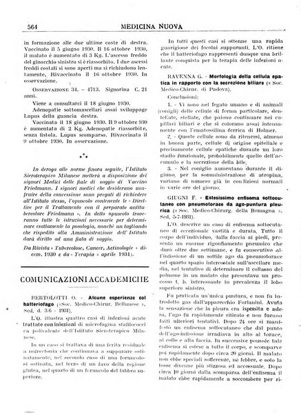 Medicina nuova periodico settimanale di scienze mediche, giurisprudenza sanitaria, medicina sociale e interessi delle classi sanitarie