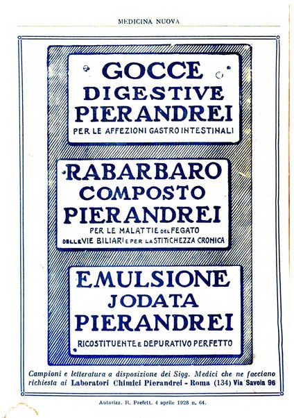 Medicina nuova periodico settimanale di scienze mediche, giurisprudenza sanitaria, medicina sociale e interessi delle classi sanitarie