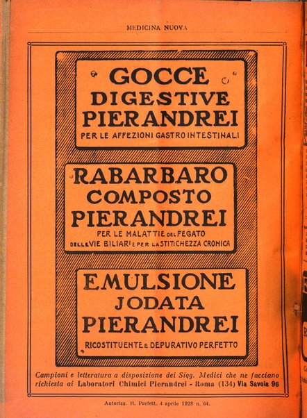 Medicina nuova periodico settimanale di scienze mediche, giurisprudenza sanitaria, medicina sociale e interessi delle classi sanitarie