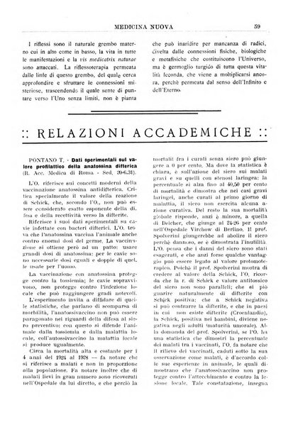 Medicina nuova periodico settimanale di scienze mediche, giurisprudenza sanitaria, medicina sociale e interessi delle classi sanitarie