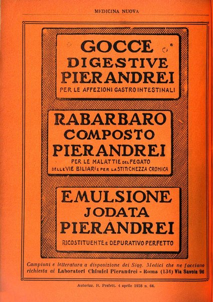 Medicina nuova periodico settimanale di scienze mediche, giurisprudenza sanitaria, medicina sociale e interessi delle classi sanitarie