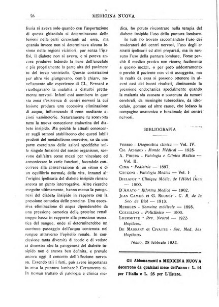 Medicina nuova periodico settimanale di scienze mediche, giurisprudenza sanitaria, medicina sociale e interessi delle classi sanitarie