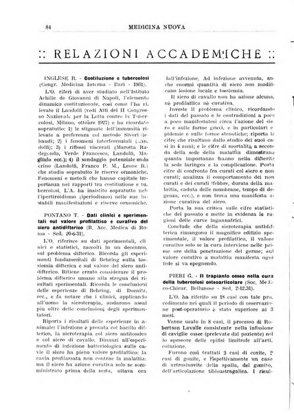 Medicina nuova periodico settimanale di scienze mediche, giurisprudenza sanitaria, medicina sociale e interessi delle classi sanitarie