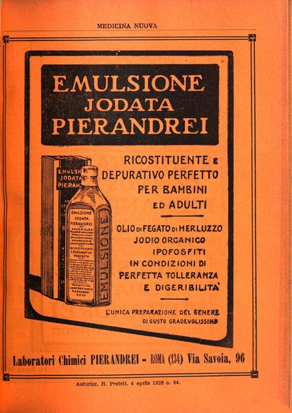 Medicina nuova periodico settimanale di scienze mediche, giurisprudenza sanitaria, medicina sociale e interessi delle classi sanitarie