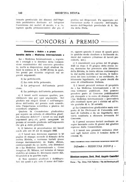 Medicina nuova periodico settimanale di scienze mediche, giurisprudenza sanitaria, medicina sociale e interessi delle classi sanitarie