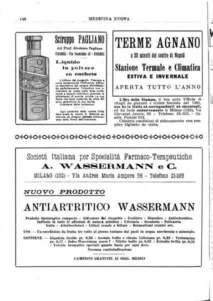 Medicina nuova periodico settimanale di scienze mediche, giurisprudenza sanitaria, medicina sociale e interessi delle classi sanitarie