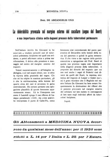 Medicina nuova periodico settimanale di scienze mediche, giurisprudenza sanitaria, medicina sociale e interessi delle classi sanitarie