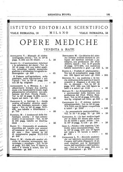 Medicina nuova periodico settimanale di scienze mediche, giurisprudenza sanitaria, medicina sociale e interessi delle classi sanitarie