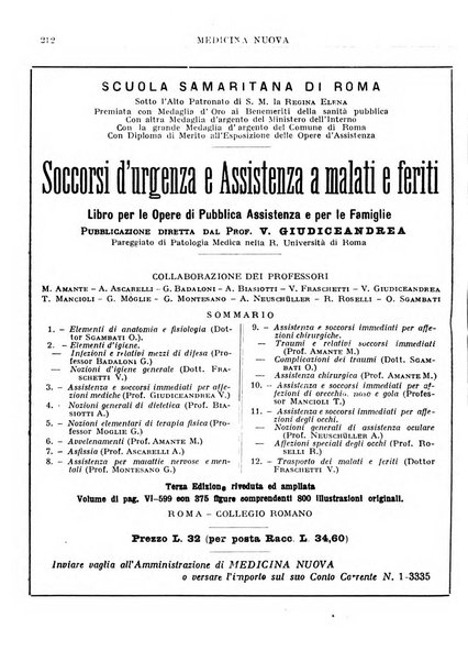 Medicina nuova periodico settimanale di scienze mediche, giurisprudenza sanitaria, medicina sociale e interessi delle classi sanitarie