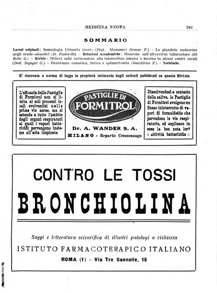 Medicina nuova periodico settimanale di scienze mediche, giurisprudenza sanitaria, medicina sociale e interessi delle classi sanitarie