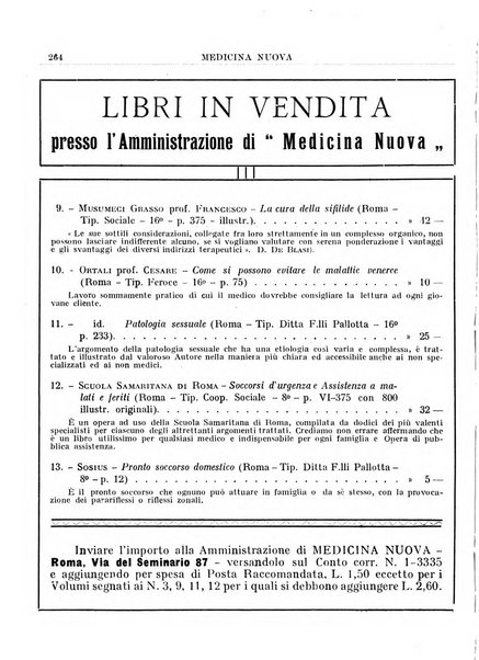 Medicina nuova periodico settimanale di scienze mediche, giurisprudenza sanitaria, medicina sociale e interessi delle classi sanitarie