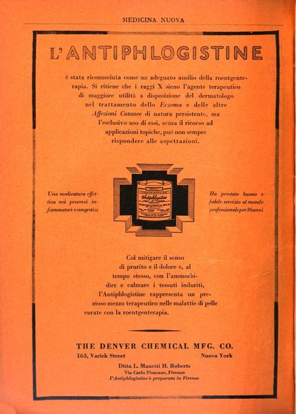 Medicina nuova periodico settimanale di scienze mediche, giurisprudenza sanitaria, medicina sociale e interessi delle classi sanitarie