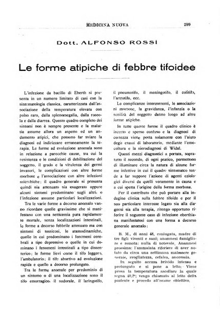 Medicina nuova periodico settimanale di scienze mediche, giurisprudenza sanitaria, medicina sociale e interessi delle classi sanitarie