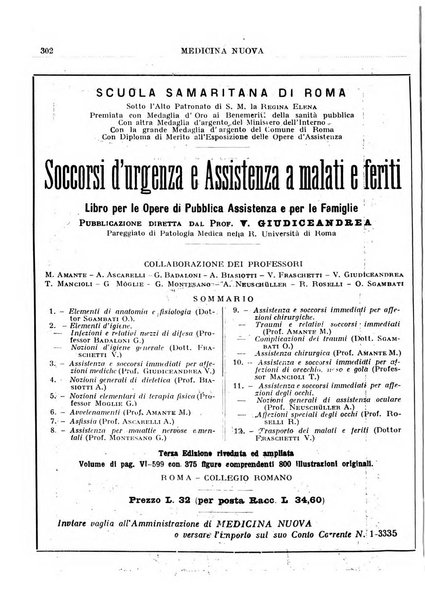 Medicina nuova periodico settimanale di scienze mediche, giurisprudenza sanitaria, medicina sociale e interessi delle classi sanitarie